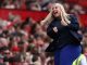 Barclays Women's Super League match between Manchester United and Chelsea at Old Trafford in Manchester, north west England, on May 18, 2024.
