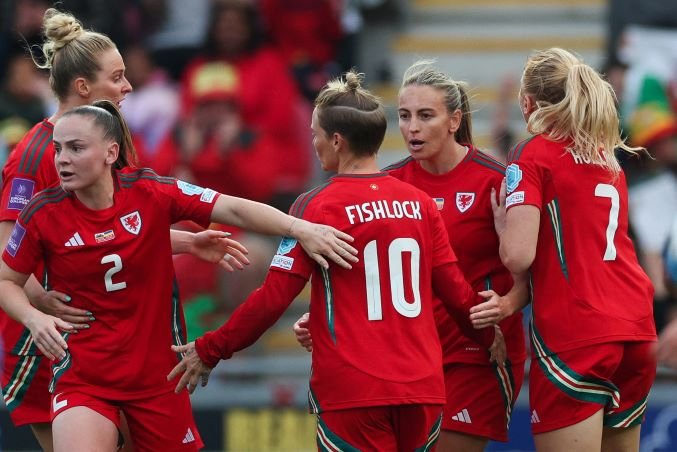 UEFA Women's Euro 2025 League B Group 4 qualifying, Wales v Ukraine at Parc Y Scarlets stadium in Llanelli, Wales, on May 31, 2024.