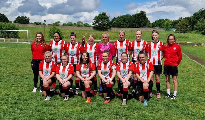 Derbyshire League champions, Borrowash Victoria Ladies