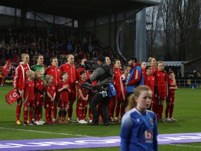 UEFA Womens European Championship Qualifier between Wales and Croatia at Stok Cae Ras Stadium, Wrexham 2024