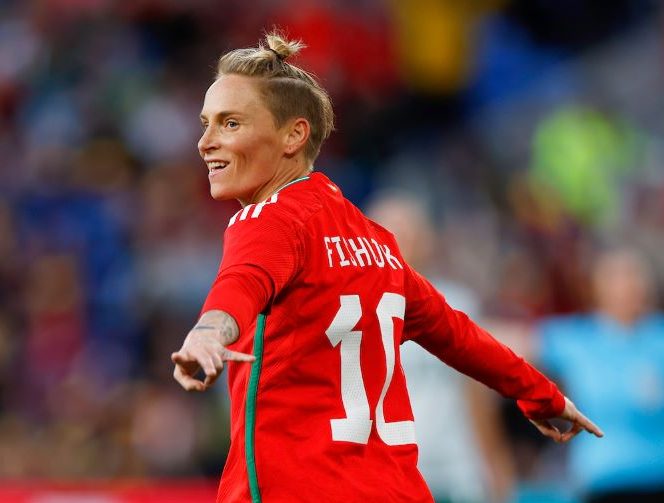 Wales joint record goalscorer. Jess Fishlock