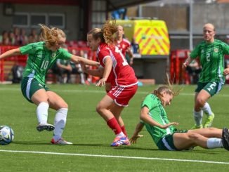 Northern Ireland’s U-19s drew 1-1 with Hungary in a friendly international at Ballyclare Comrades FC on Sunday 14 July.
