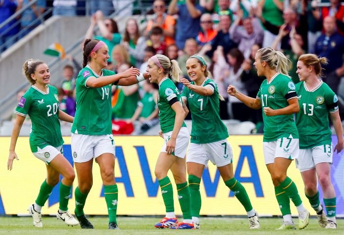 UEFA women's Euro 2025 League A Group 3 qualifying football match between Ireland and France at Pairc Ui Chaoimh in Cork Ireland, on July 16, 2024.