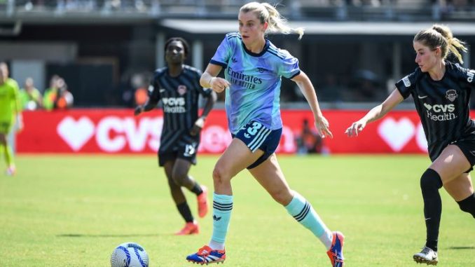Alessia Russo addresses Ballon d'Or chances. International Friendly - Washington Spirit v Arsenal - Audi Field