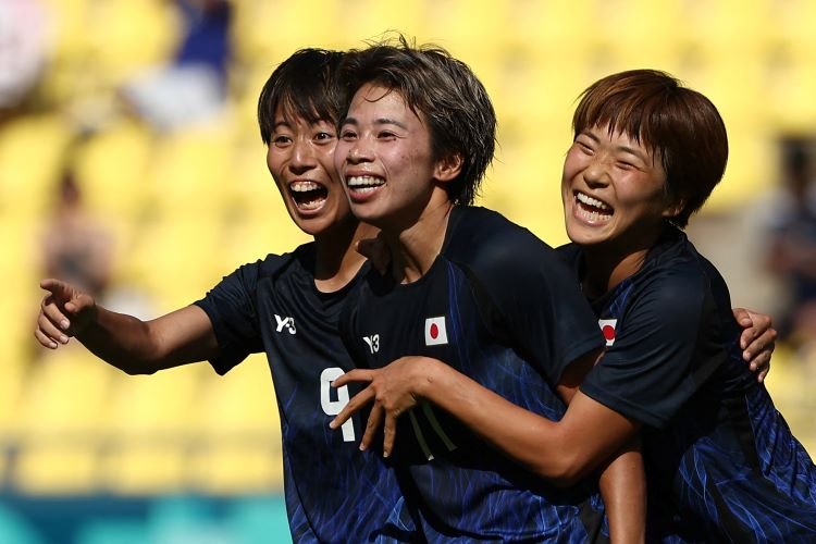 women's group C football match between Japan and Nigeria of the Paris 2024 Olympic Games at La Beaujoire Stadium in Nantes on July 31, 2024.