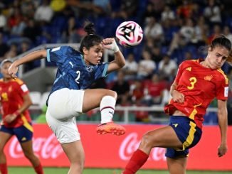 2024 FIFA U-20 Women's World Cup match between Spain and Paraguay at the Pascual Guerrero stadium in Cali, Colombia, on September 4, 2024.