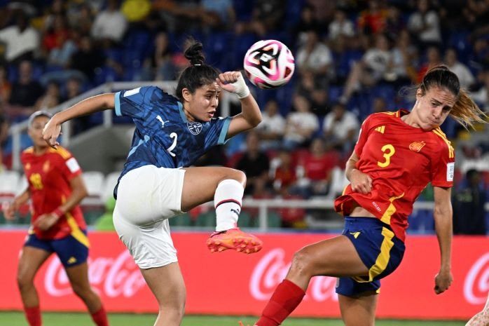 Partido de la Copa Mundial Femenina Sub-20 de la FIFA 2024 entre España y Paraguay en el estadio Pascual Guerrero en Cali, Colombia, el 4 de septiembre de 2024.