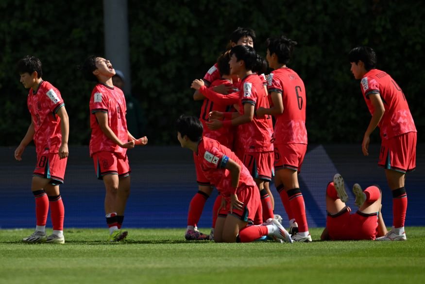 FIFA U-20 Women's World Cup match between South Korea and Germany at the Metropolitano de Techo stadium in Bogota on September 7, 2024.