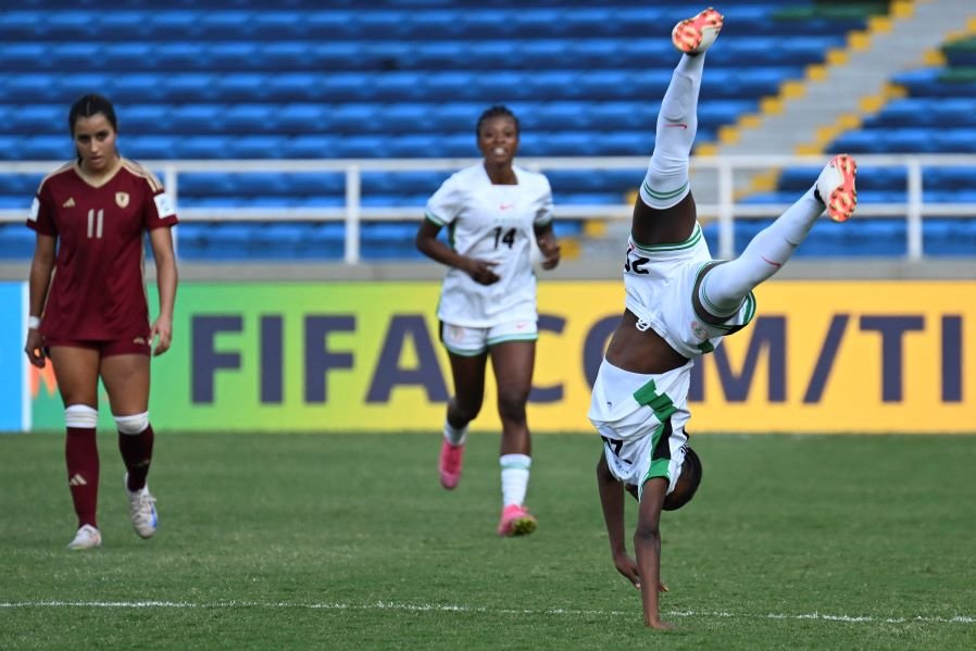 2024 FIFA U-20 Women's World Cup match between Venezuela and Nigeria at the Pascual Guerrero stadium in Cali, Colombia, on September 7, 2024.