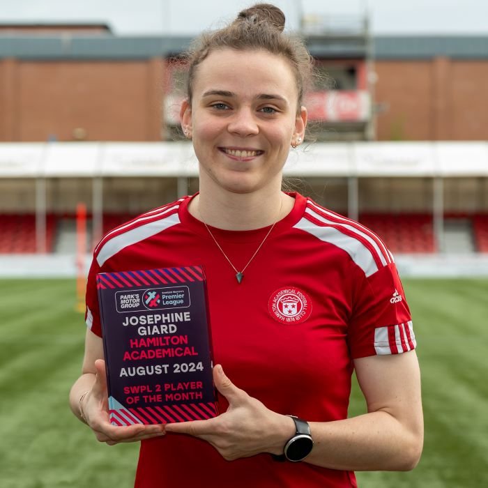 Josephine Giard, August 2024/25 Scottish Women’s Premier League 2 Player of the Month