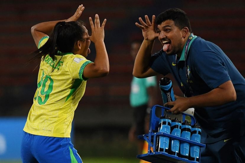 2024 FIFA U-20 Women's World Cup match between Brazil and Fiji at the Atanasio Girardot stadium in Medellin, Colombia on August 31, 2024.