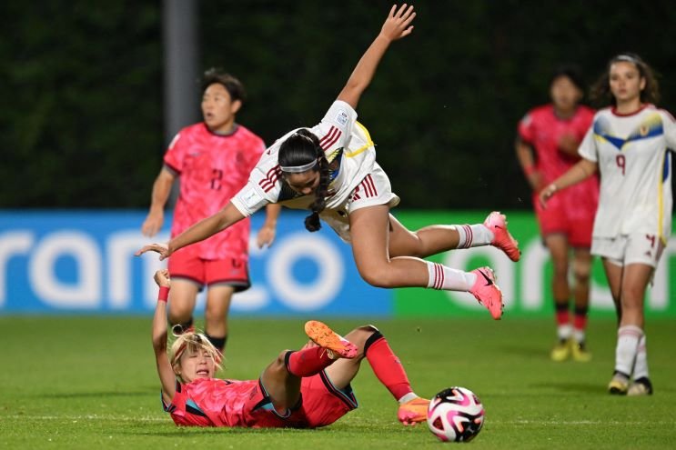 2024 FIFA U-20 Women's World Cup match between South Korea and Venezuela at the Metropolitano de Techo stadium in Bogota on September 4, 2024. 