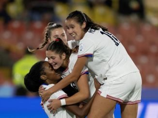 2024 FIFA U-20 Women's World Cup round of 16 match between Mexico and USA at El Campin stadium in Bogota on September 11, 2024.