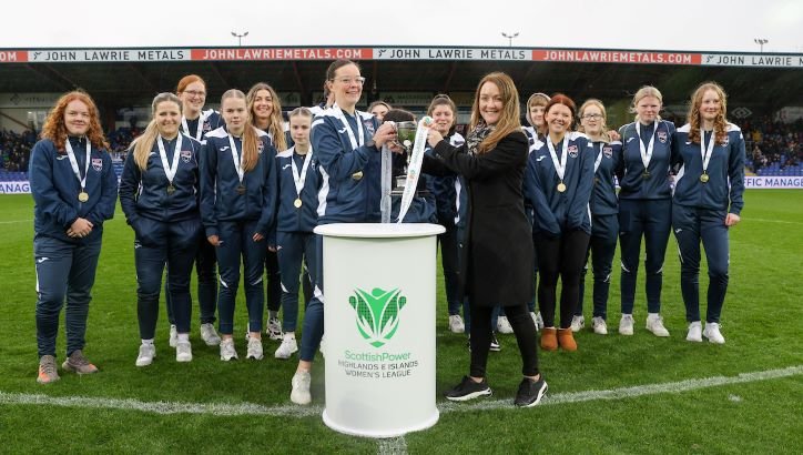 Ross County with Highlands and Islands League Cup