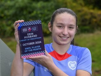 Hearts' Erin Husband SWPL POTM for oct 2024