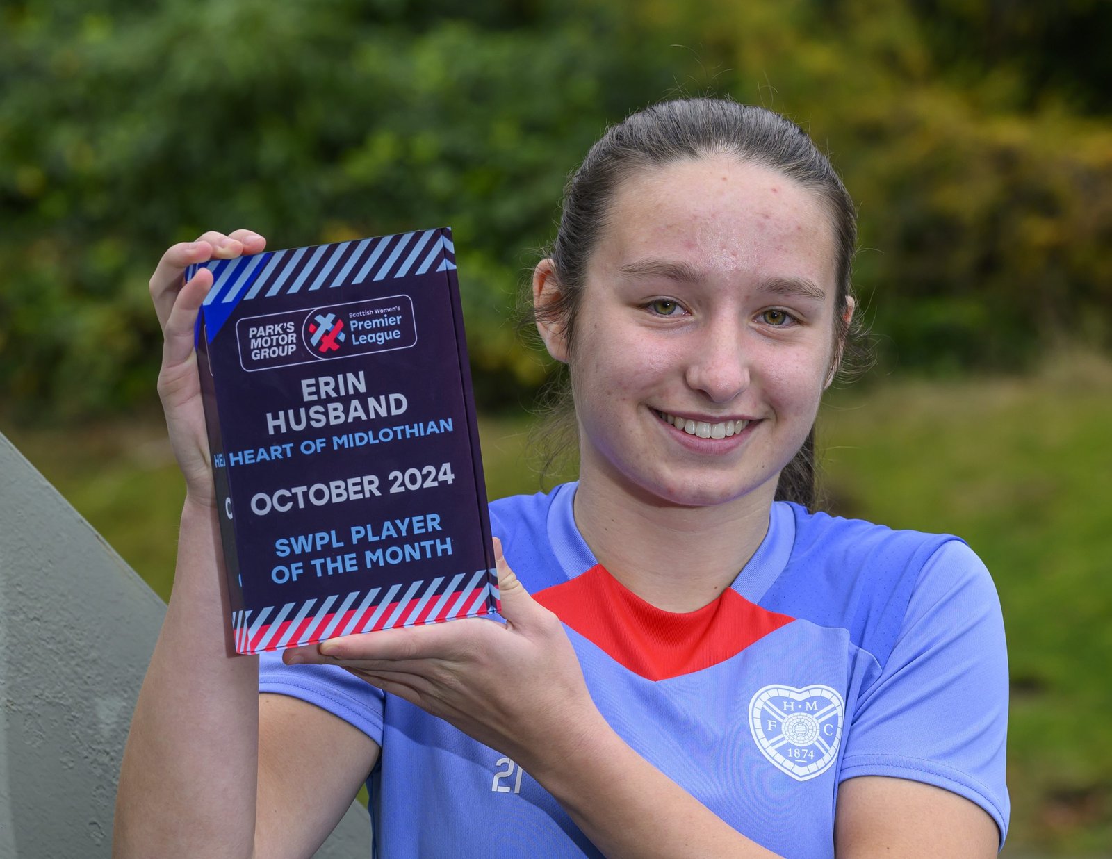 Hearts' Erin Husband SWPL POTM for oct 2024