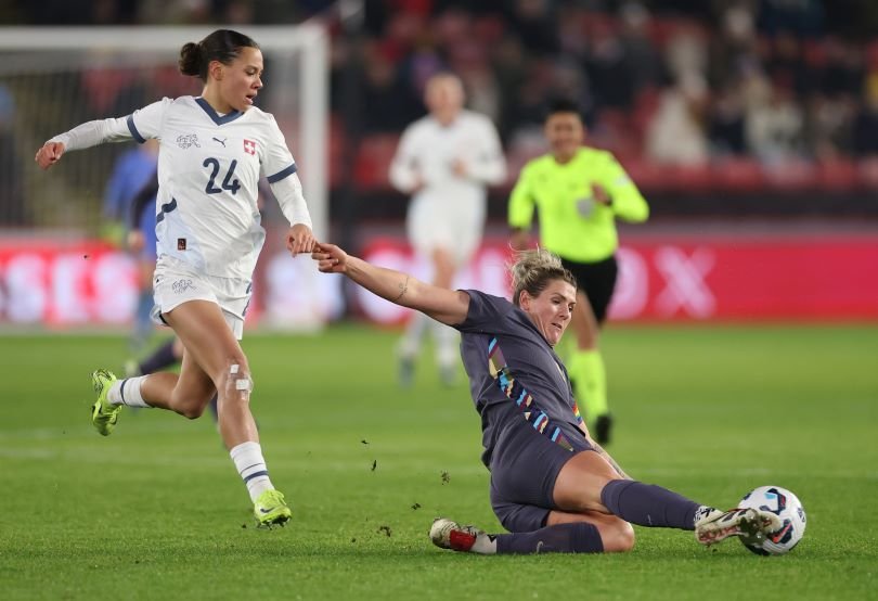 England v Switzerland - Women's International FriendlySHEFFIELD, ENGLAND - DECEMBER 03: