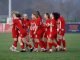 Cheadle Town Stingers goal celebrations at Durham Cestria, FA Women's National league