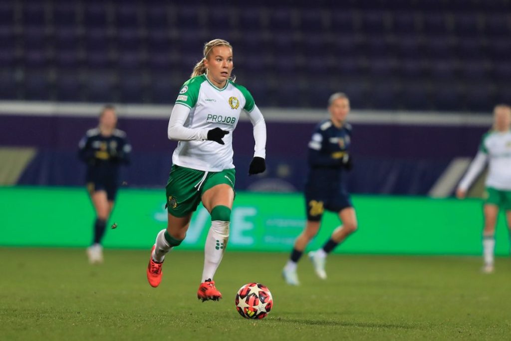 Eva Nystrom in action for Hammarby