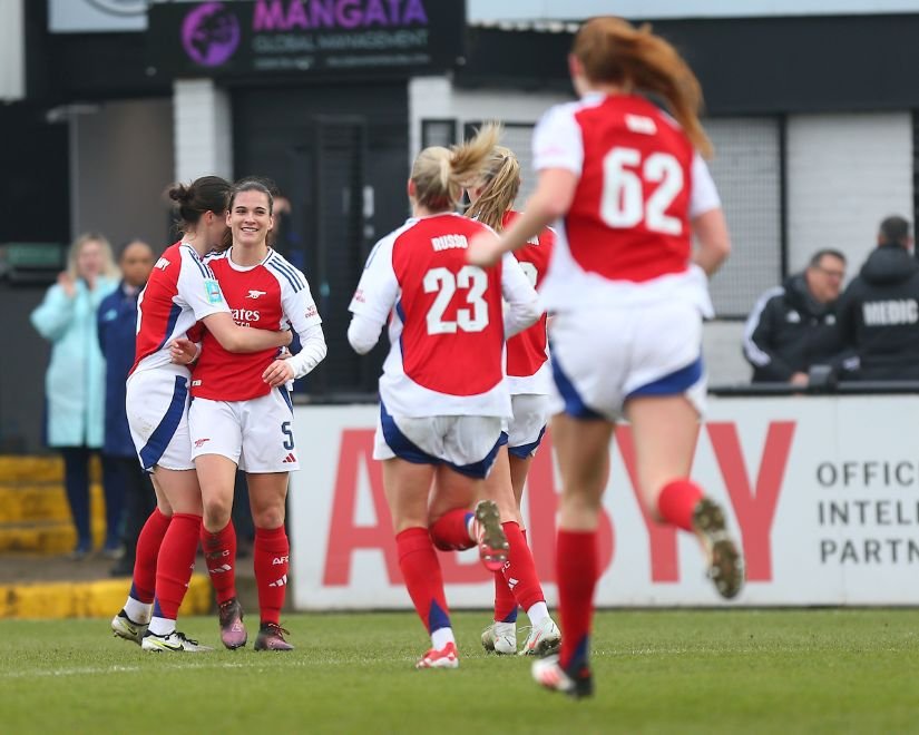 Adobe Womens FA Cup - Arsenal v London City Lionesses - Mangata Pay UK Stadium Meadow Park