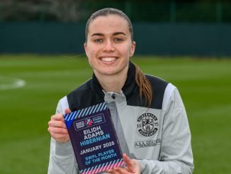 Eilidh Adams have collected the January 2024/25 Scottish Women’s Premier League (SWPL) Player of the Month award