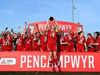 Connah's Quay Nomads lift the Genero Adran North trophy