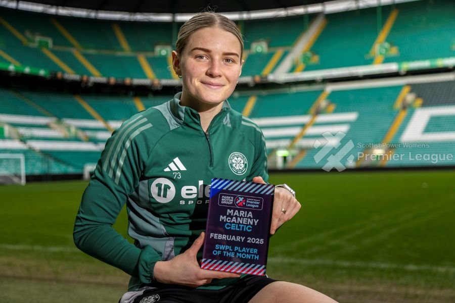 Celtic's Maria McAneny is February 2025 SWPL Player of the Month