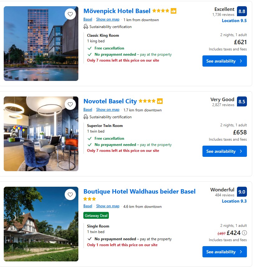 Hotels Women's Euro 2025 final 