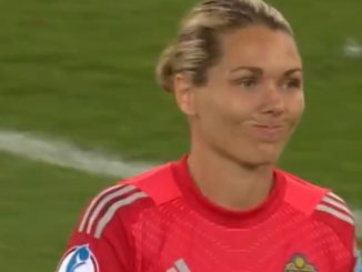 Jennifer Falk Sweden goalkeeper who missed penalty against England