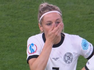 Germany defender Kathrin Hendrich was sent off in the Euro 2025 clash with France