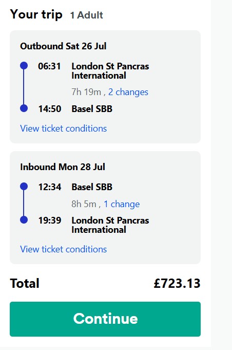 Cost for England fans to get the train to Basel ahead of Women's Euro 2025 final