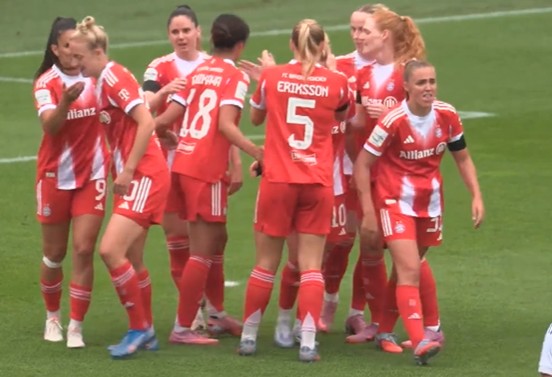 Georgia Stanway scored in a victory for Bayern Munich