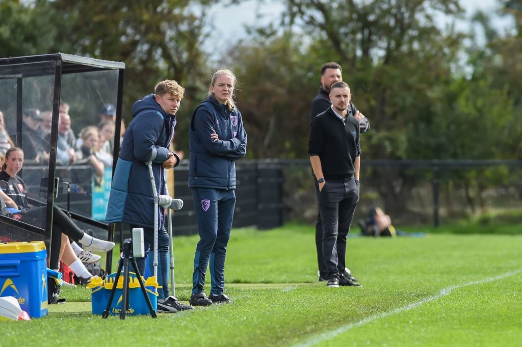 Helen Bleazard and the AFC Bournemouth coaching team (Craig Hobbs/AFC Bournemouth)