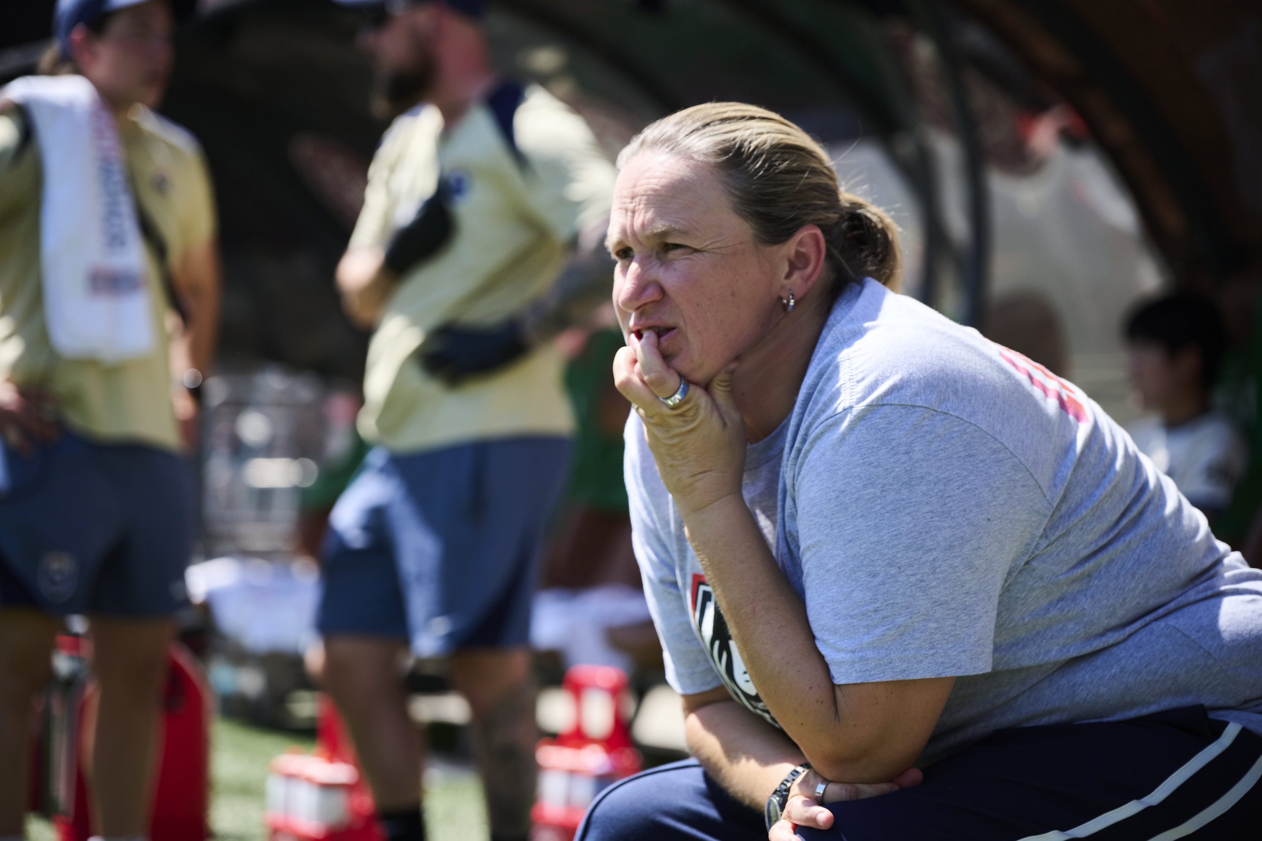 Seattle Reign head coach Laura Harvey