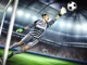 Arsenal goalkeeper making a reflex save during a match, stretching to tip the ball over the bar