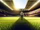 Aston Villa manager standing confidently on stadium pitch, symbolizing renewed financial stability and strategic freedom.