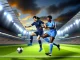 Women's FA Cup semi-final action between Chelsea Women and Manchester City Women at Stamford Bridge