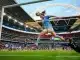 Man City Women player scoring header at Wembley during FA Cup final victory over Brighton