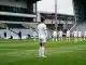 Women’s football defender preparing on the pitch for Leeds United’s promotion campaign